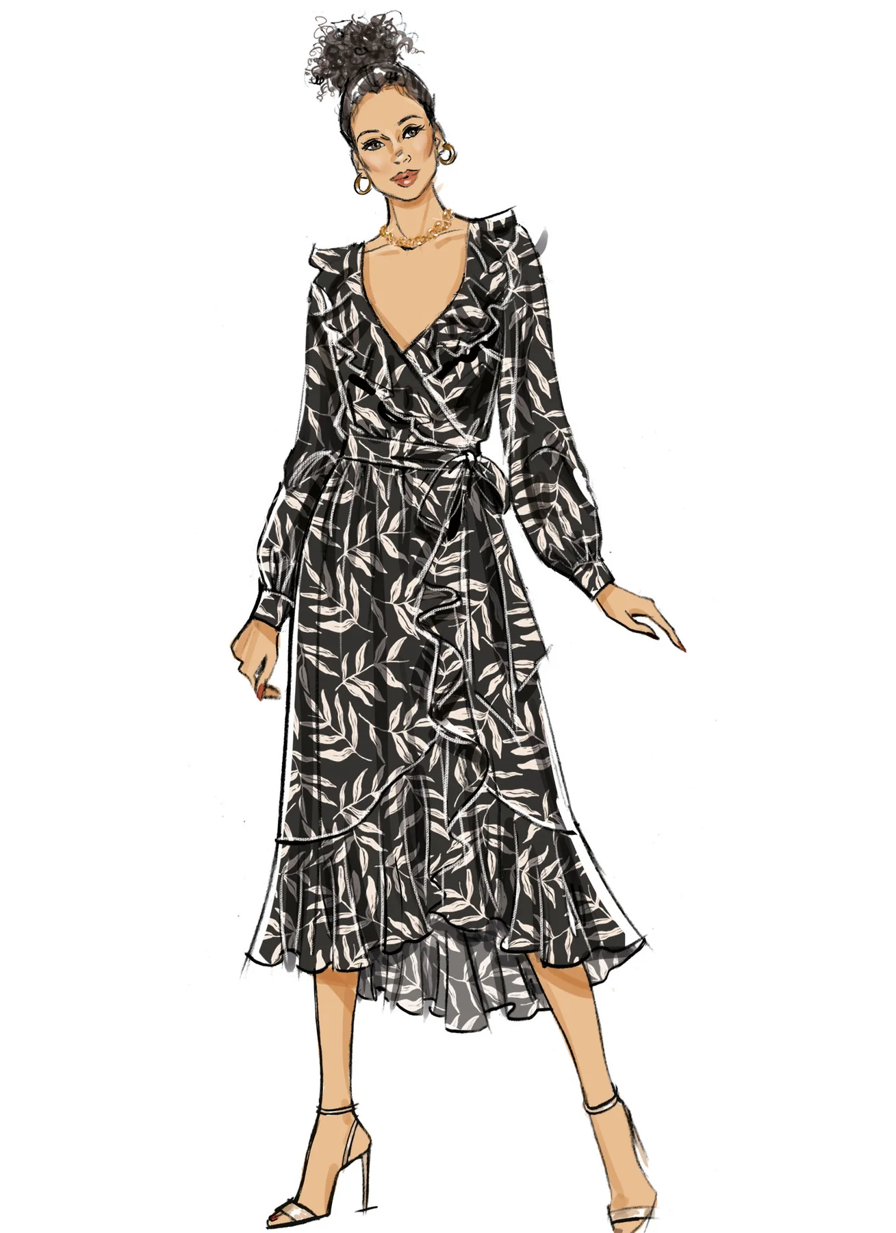 Butterick Pattern B6926 Misses' Dress and Sash