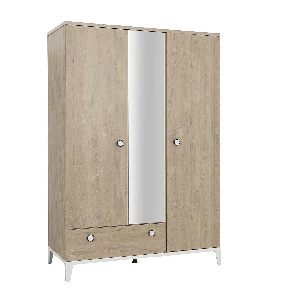 MARCEL - Armoire 3 portes naturel