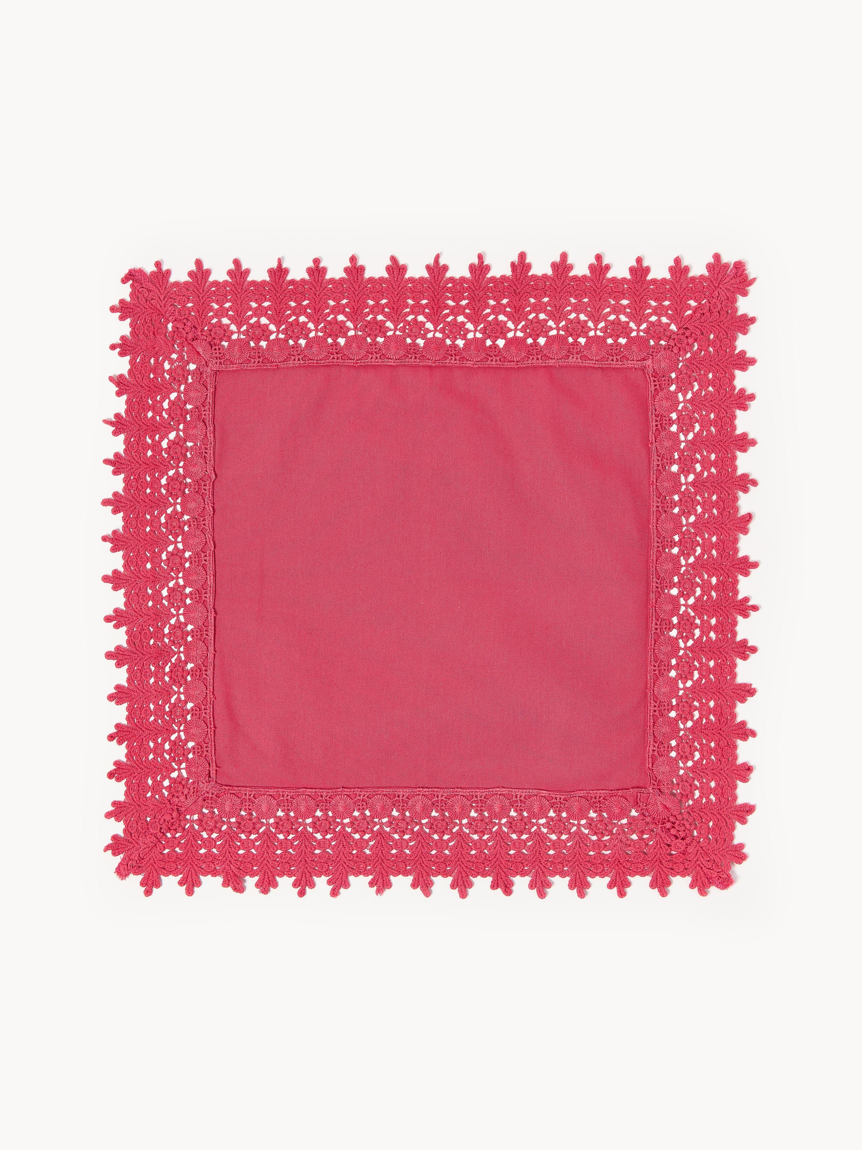 Stoffservietten Flavia mit Spitzenabschluss, 4er-Set