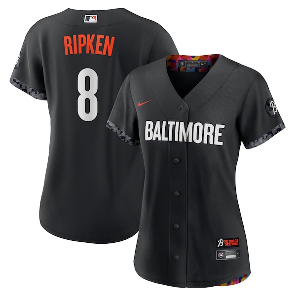 Cal Ripken Baltimore Orioles Nike Women's 2023 City Connect Replica Player Jersey - Black