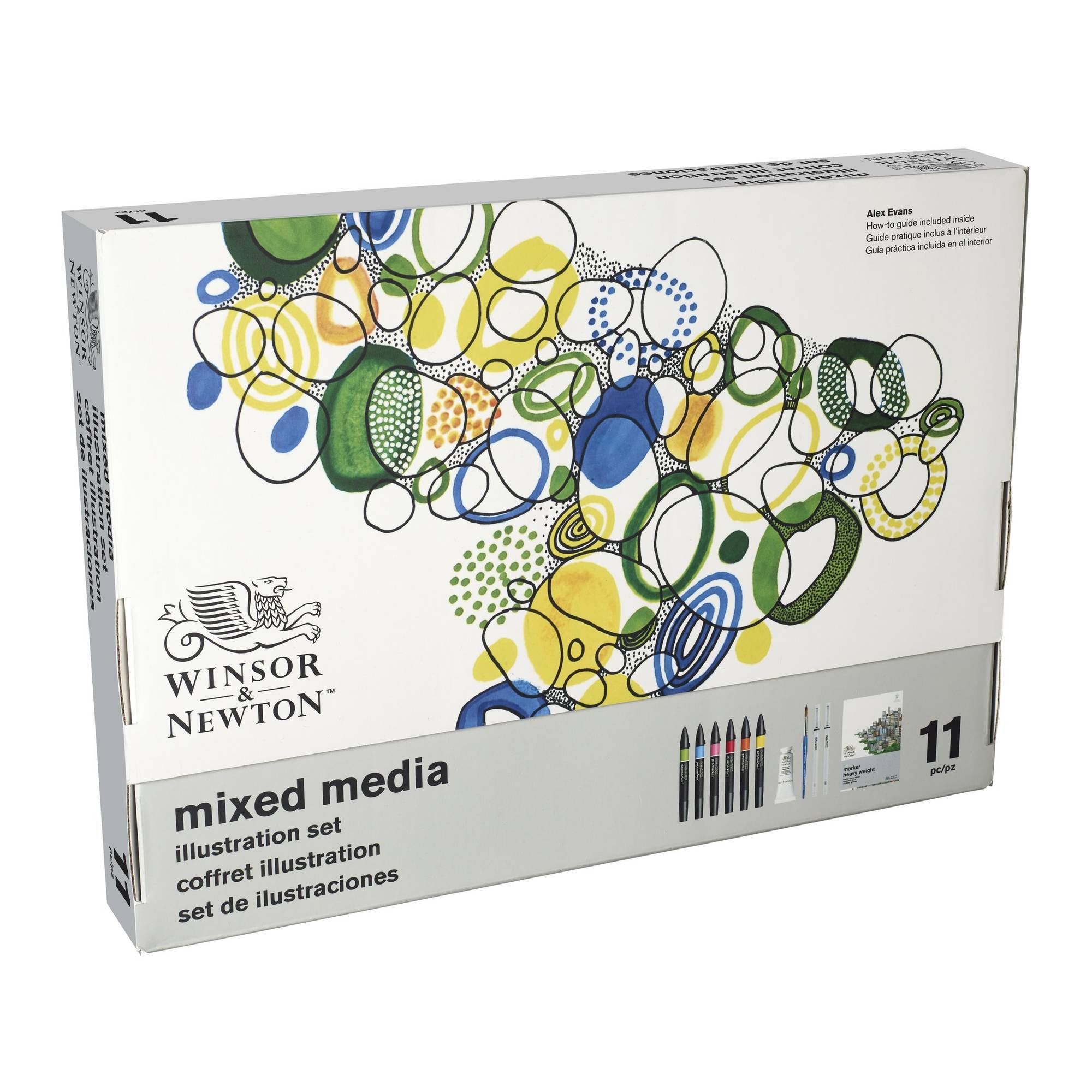 Winsor & Newton Mixed Media Illustration Set 11 Pieces