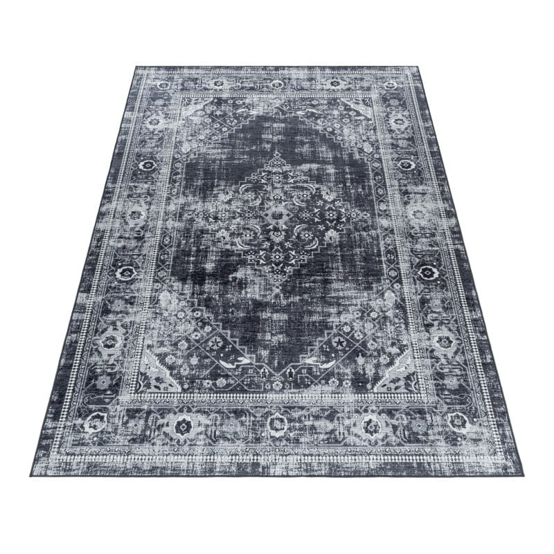 Dywan z nadrukiem Fiesta Vintage szaro-czarny 120x 170