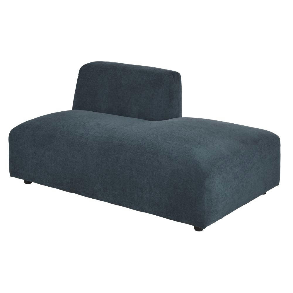 Buddy - Méridienne droite pour canapé modulable bleue