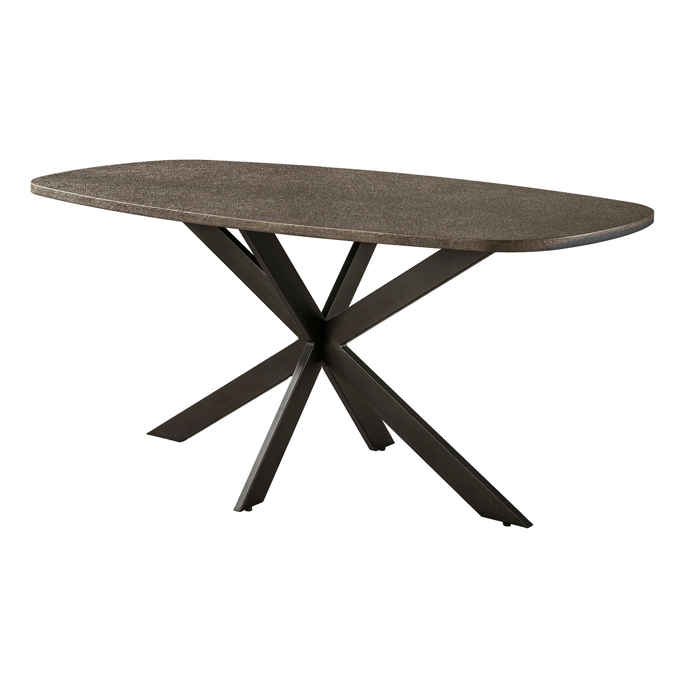 Giga Living Eettafel Bronvik - Deens Ovaal Brons Metaal - 180cm