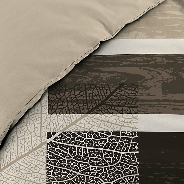 Housse de couette 260 x 240 cm   2 taies Coton 42 fils Motif So Natural