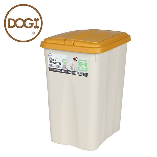 Boîte conteneur à croquettes avec couvercle push COCO