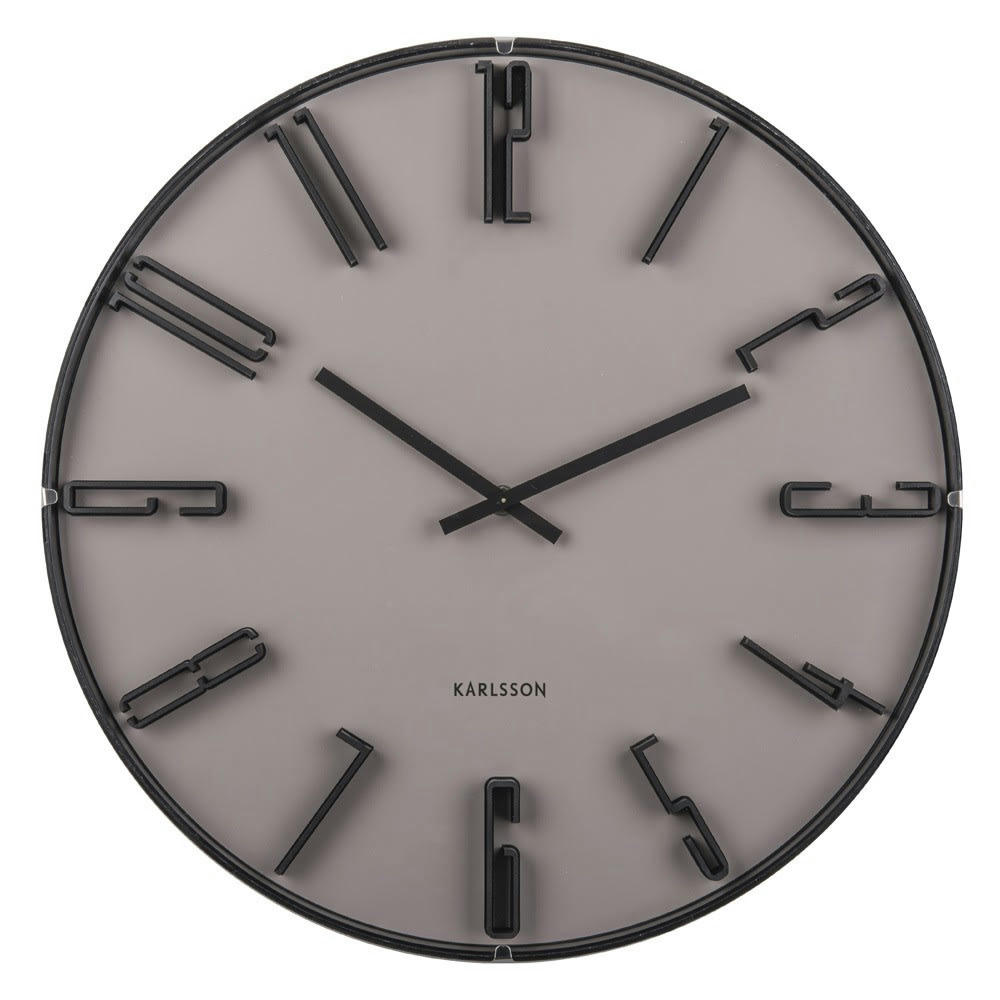 WALL CLOCK - Horloge murale en verre D40