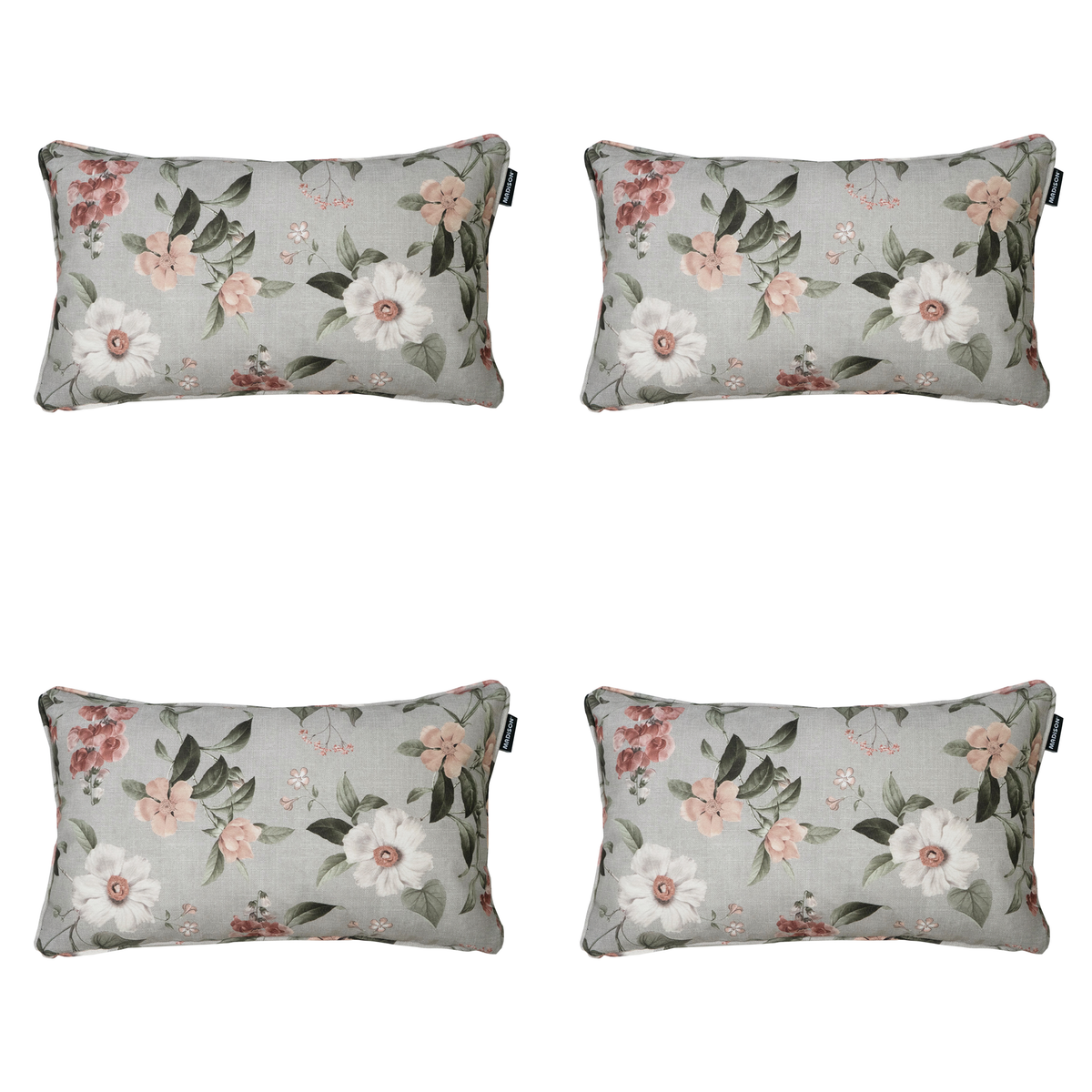 Madison sierkussen Julliete - multikleur - 30x50x10cm - set van 4