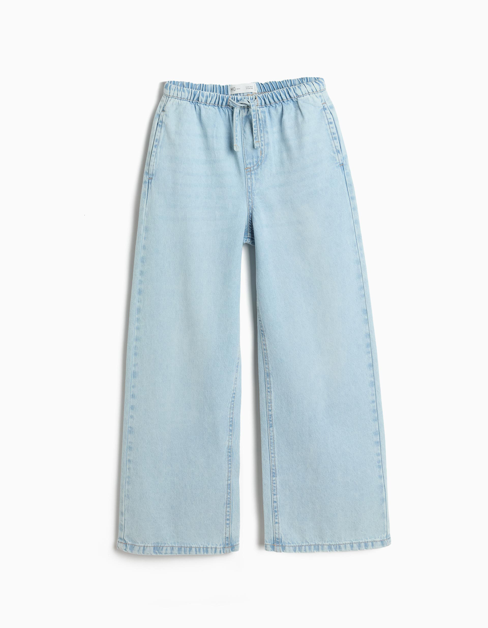 Calças de Ganga 'Wide Leg', Menina, Azul Claro