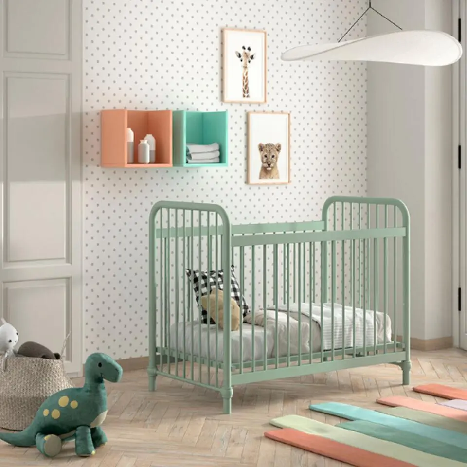 Babybed Bronxx - 60x120cm - olijfgroen