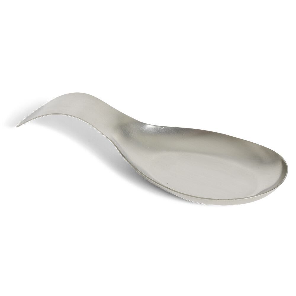 Repose cuillère inox gris 19x8x1,5cm