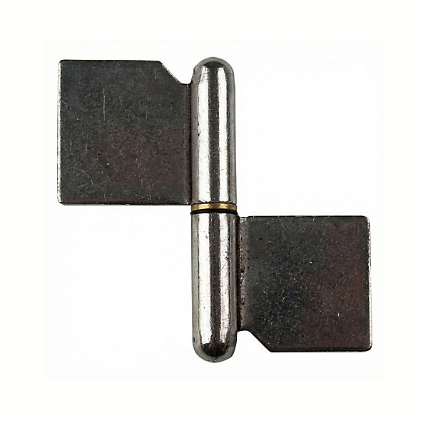2 paumelles de grille à souder Diall 60 mm