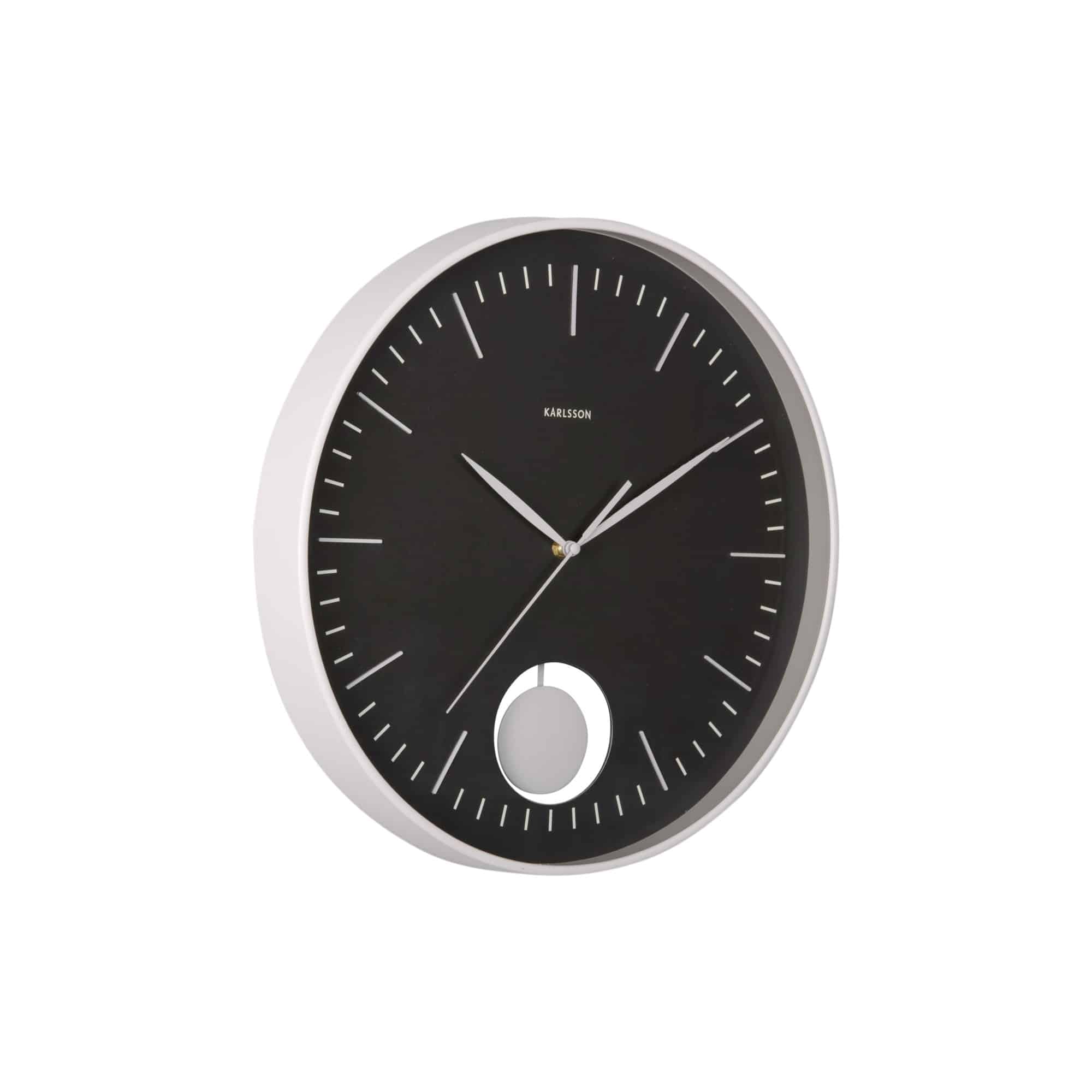 Karlsson wandklok Grato Pendulum - zwart - Ø40.6cm