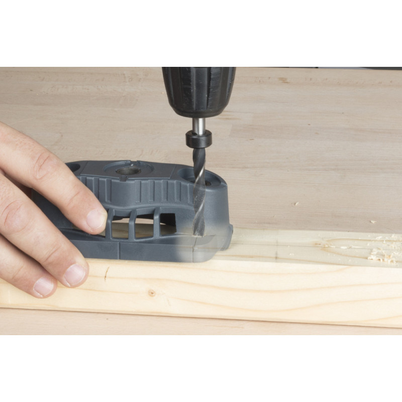 Butée de profondeur pour guide de perçage mobile 3 pièces WOLFCRAFT