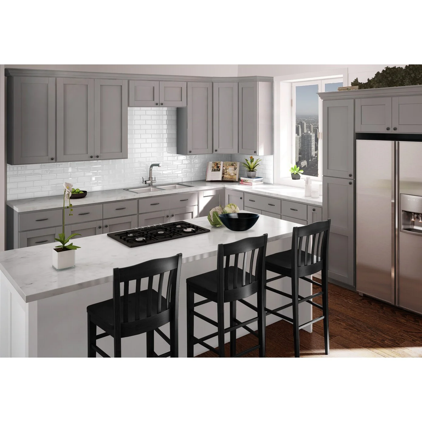 Sunny Wood Grayson 3 Wide x 30 High Profiled Cabinet Filler