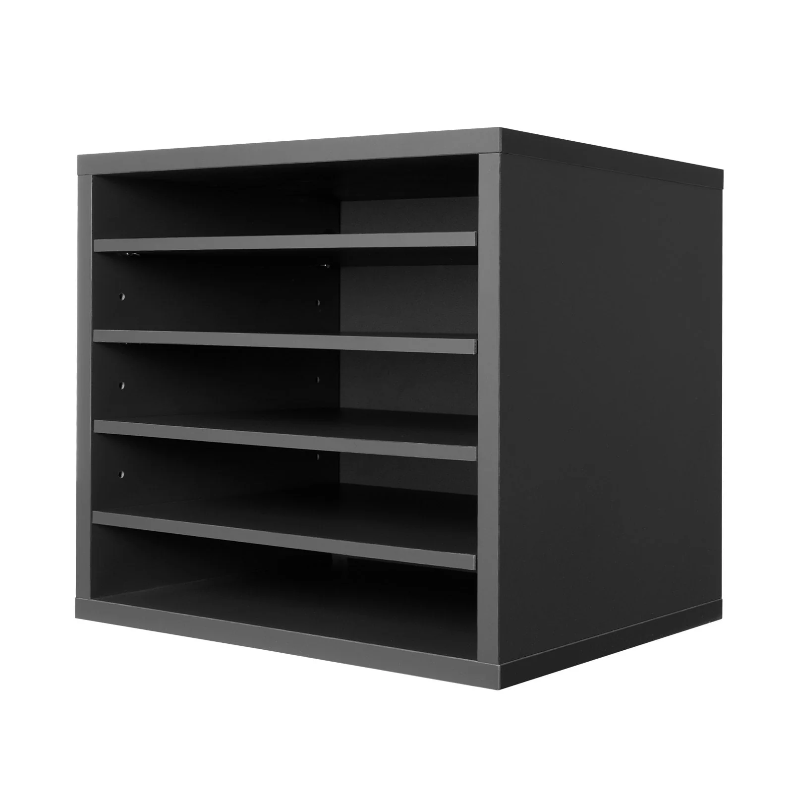 5 Compartments Office Literature Organizers Mailbox with Adjustable and Removable Shelves