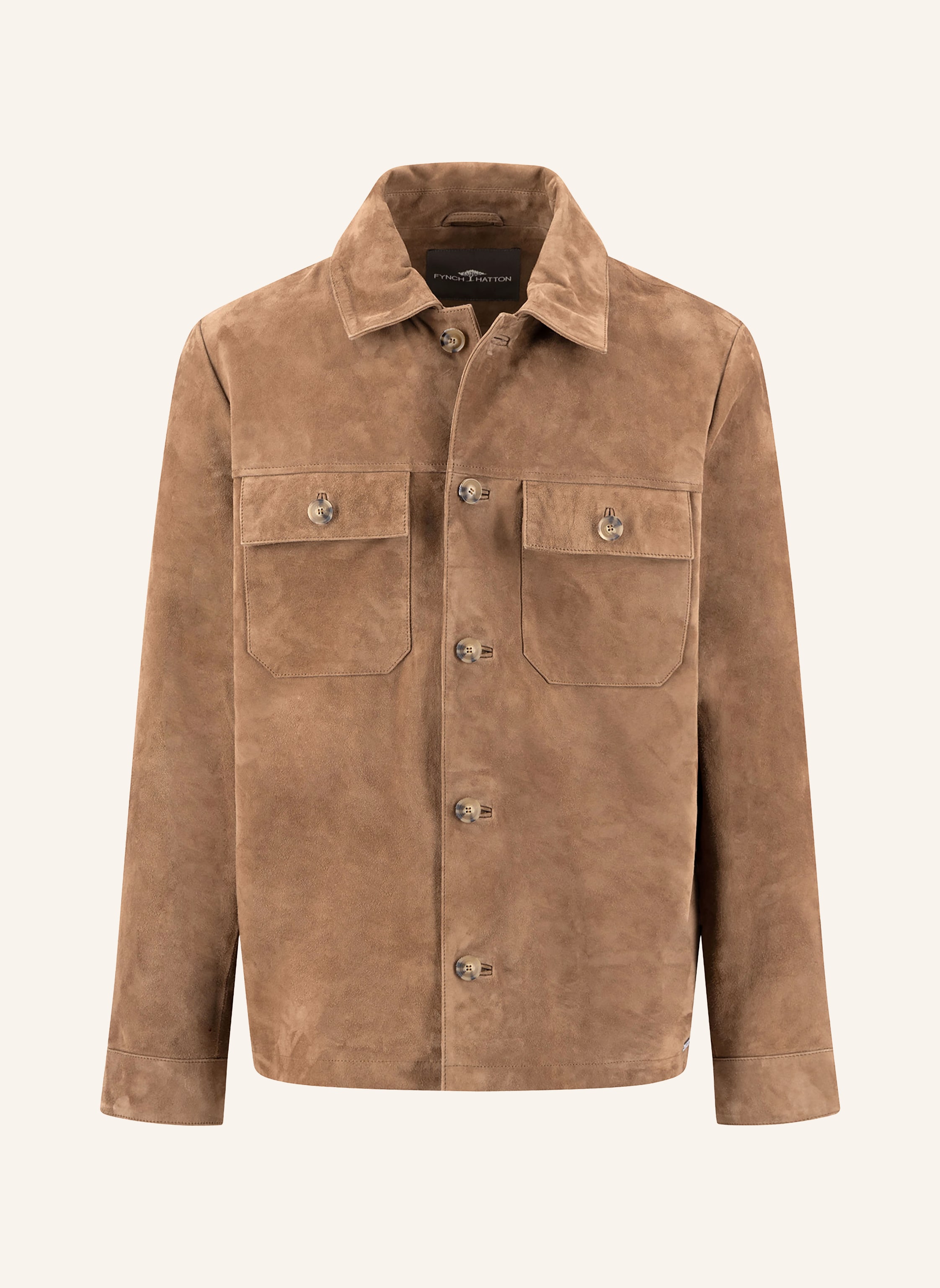 FYNCH-HATTON Leder-Overshirt