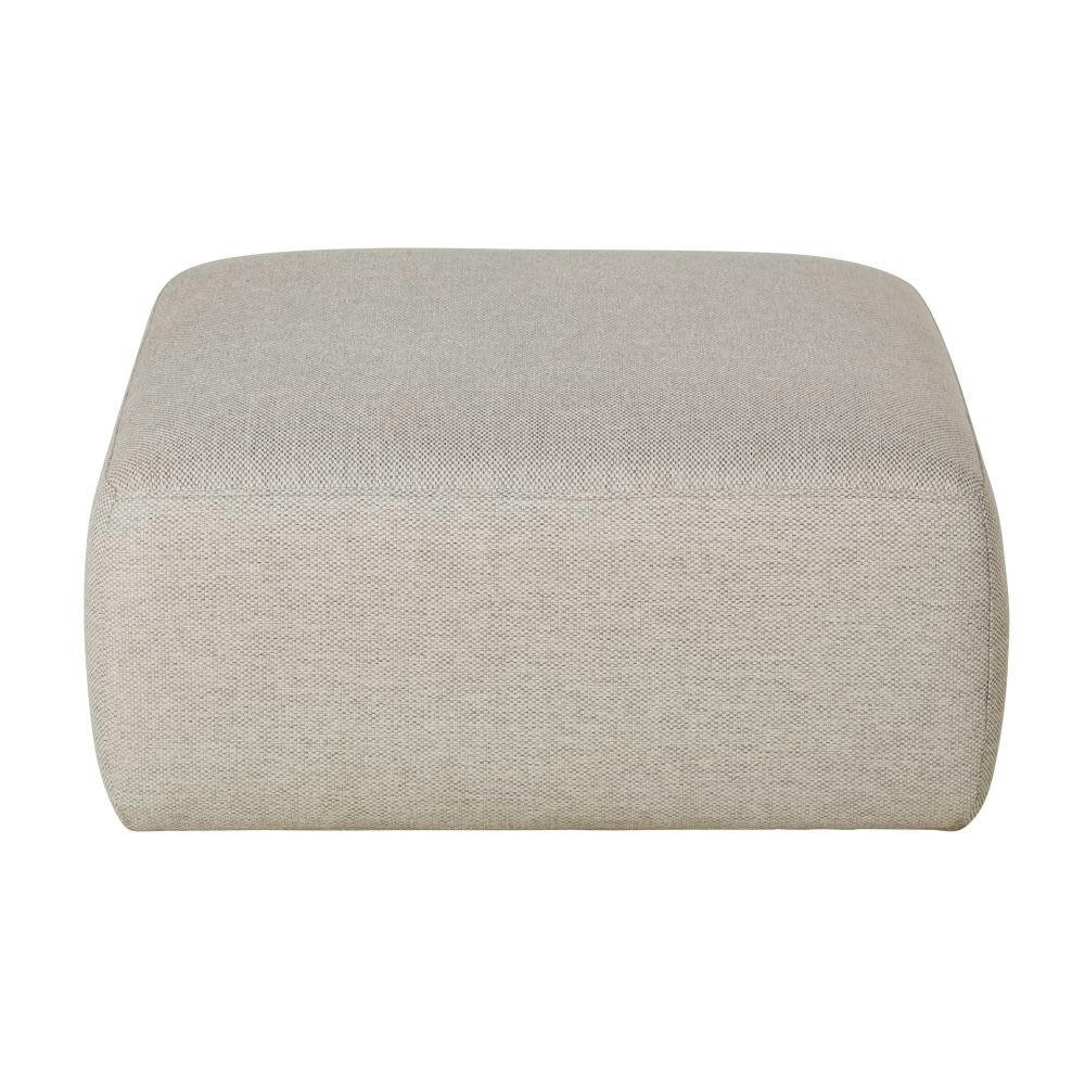 Astus - Pouf pour canapé modulable gris chiné