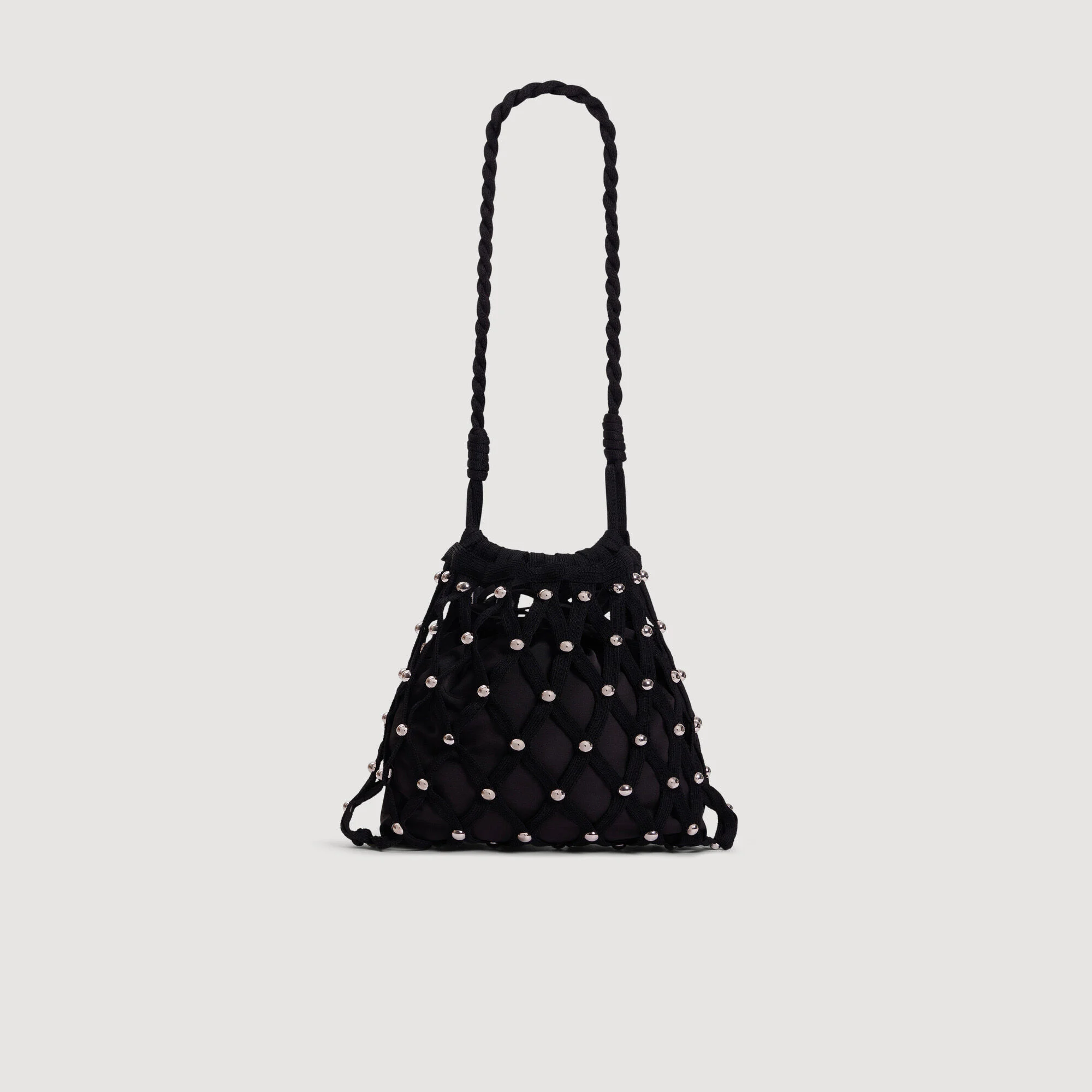 Sac en maille effet filet à studs