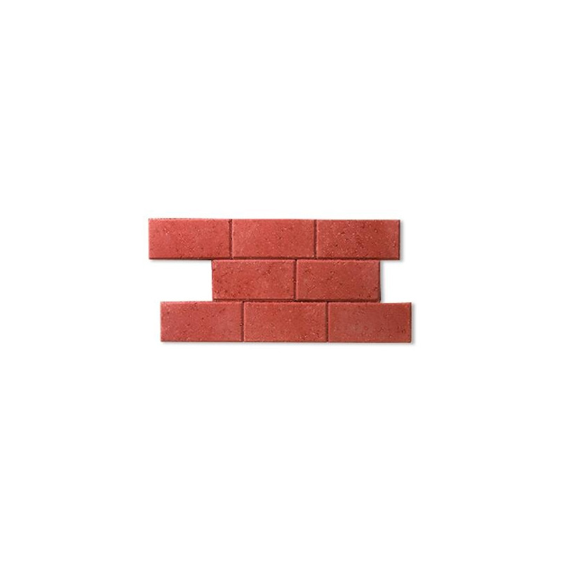 Palette 560 Pavés rouges en béton 22 x 11 x 5 cm