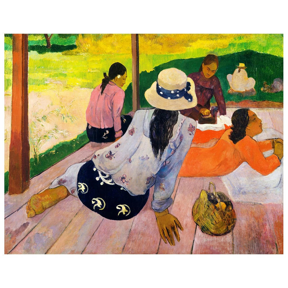 - Tableau impression sur toile La Sieste Paul Gauguin 80x100cm
