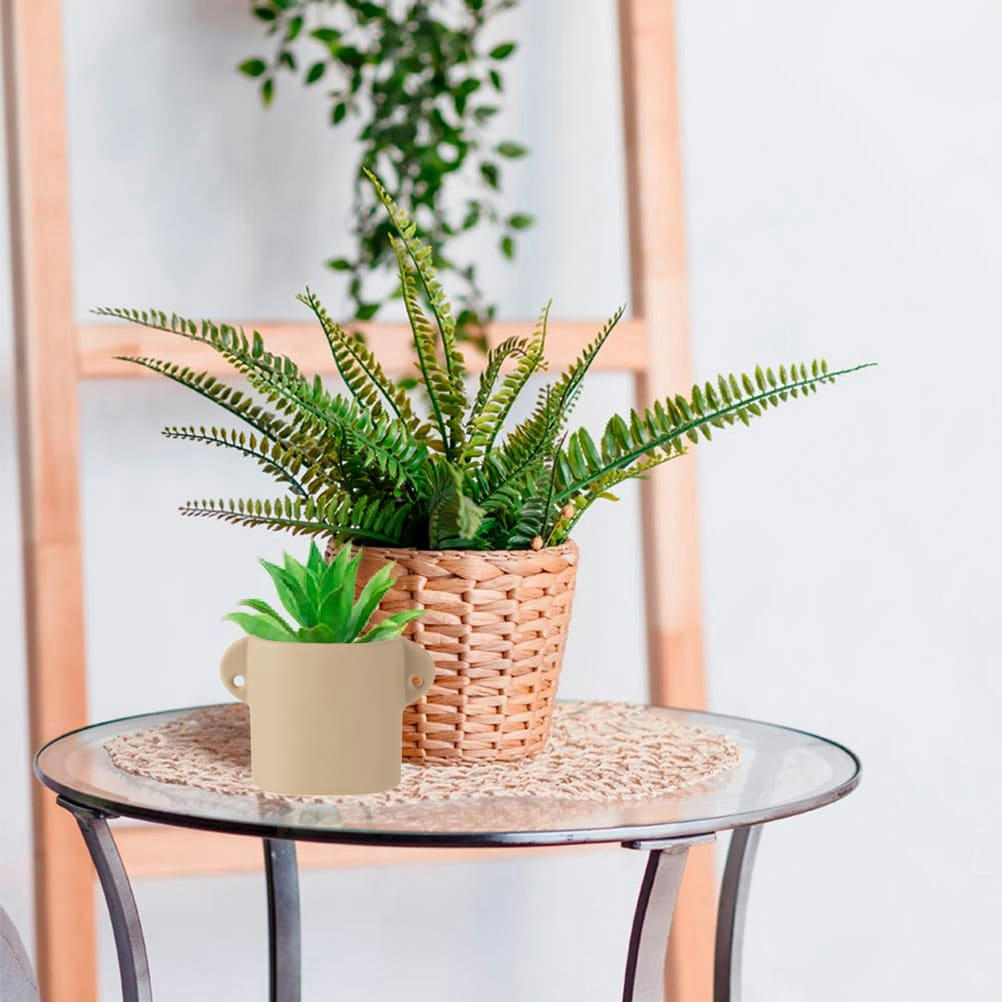 - Cache pot en céramique Beige