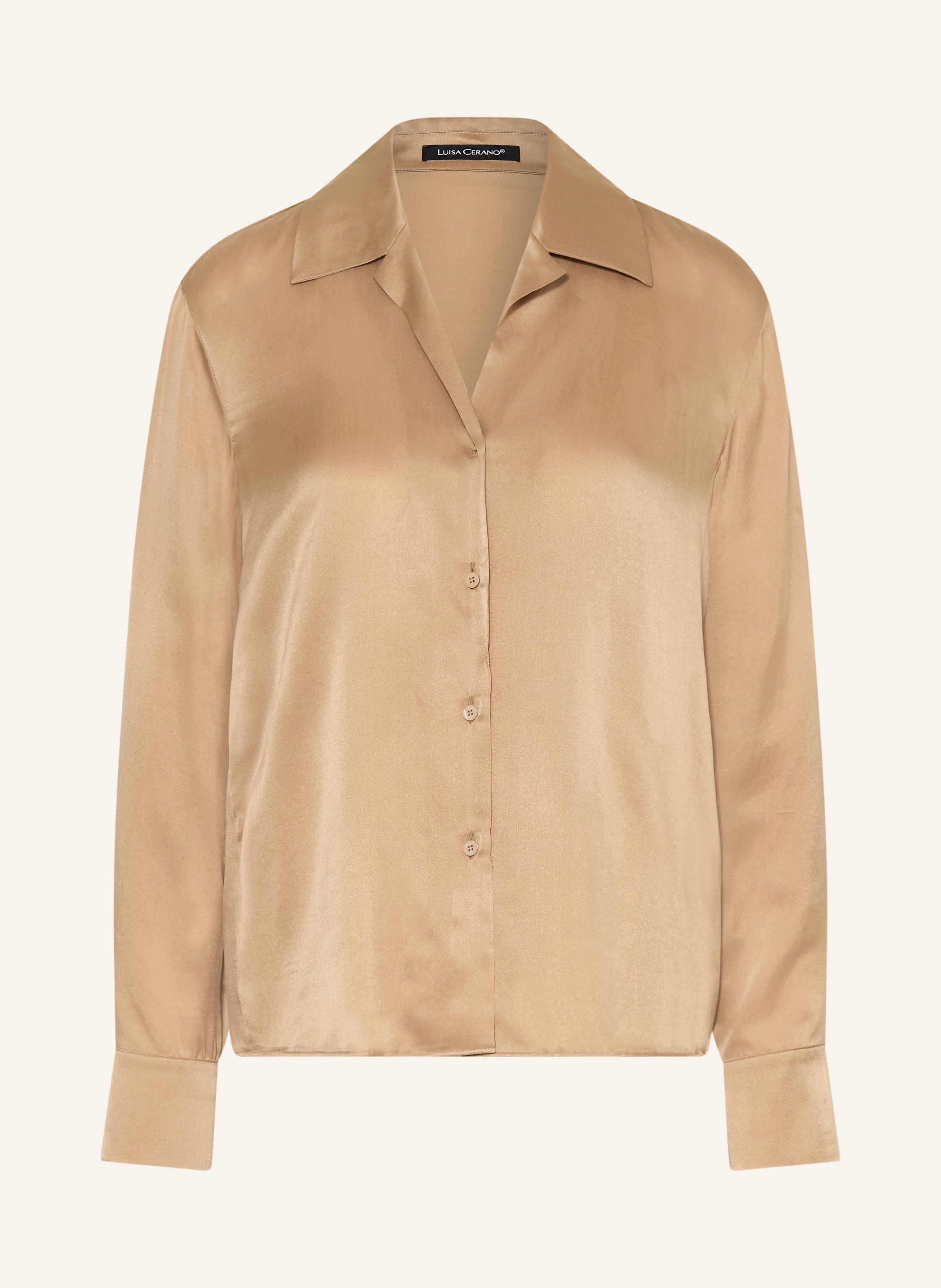 LUISA CERANO Satinbluse mit Seide