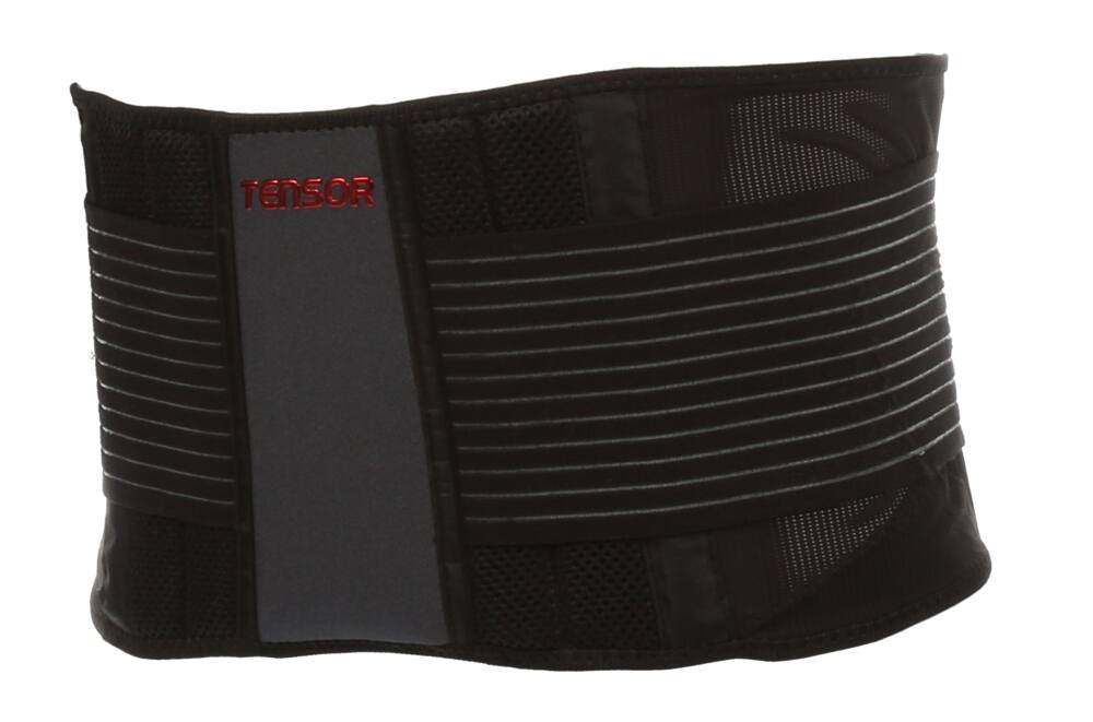 Tensor™ Adjustable Back Brace, Black, One Size