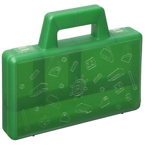 Mallette pour trier les Legos avec 4 compartiments - Vert