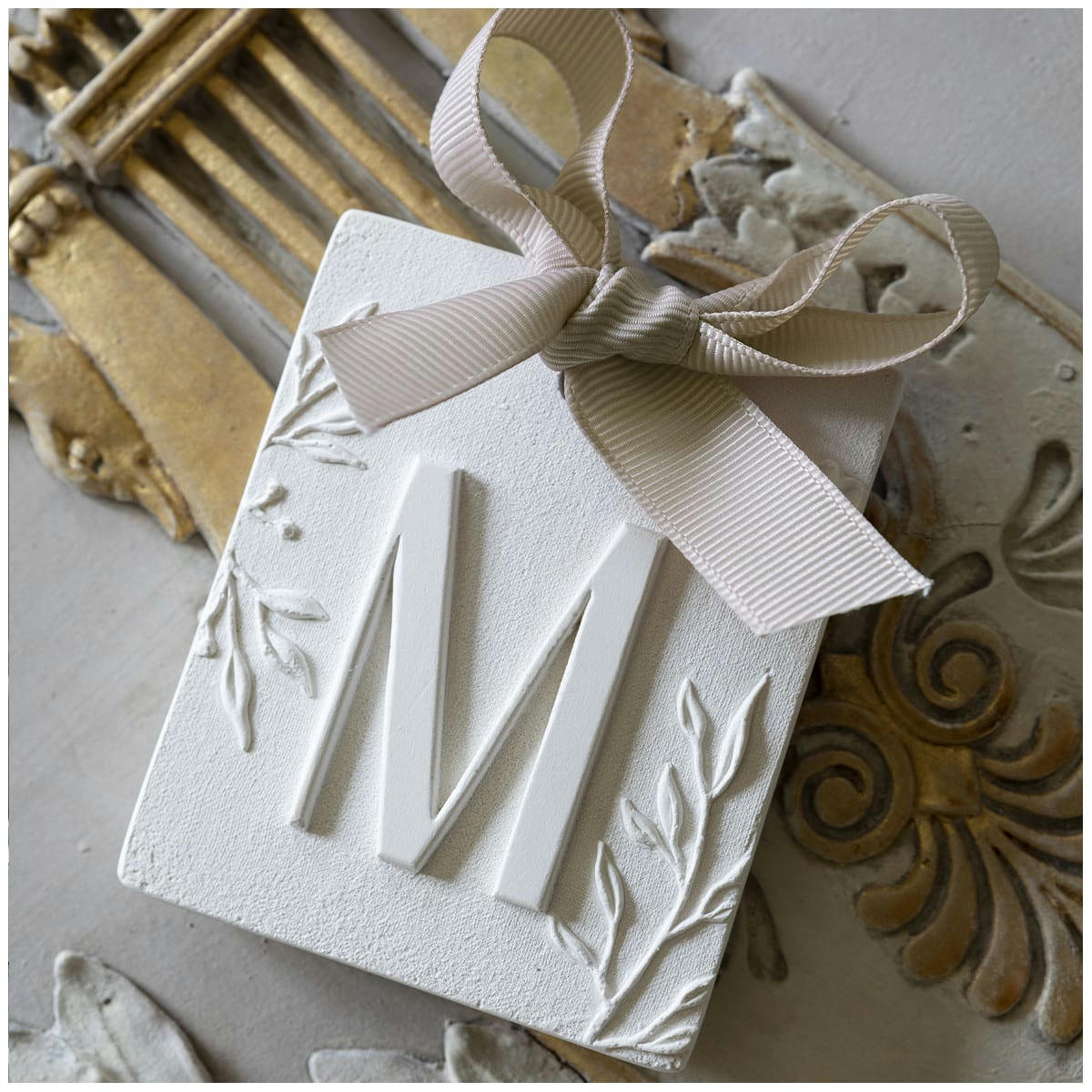 - Décor parfumé lettre M - Fleur de Coton