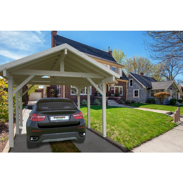 Carport »Robert«, Aufstellmaße BxTxH: 359 x 510 x 301 cm, lackiert, Holz