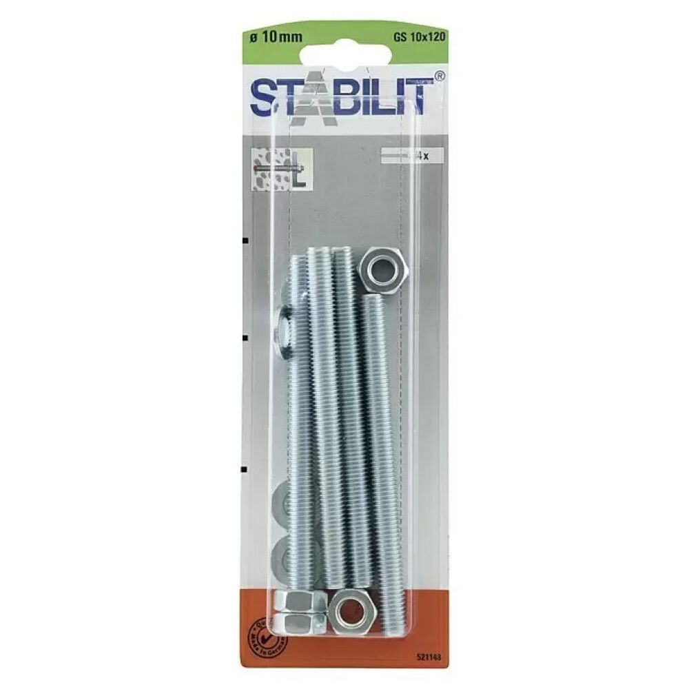 GJENGESTANG STABILIT 10X120MM 4PK
