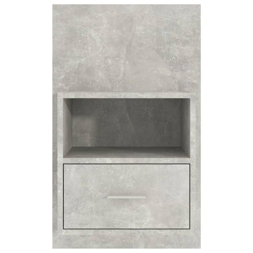 NNEVL Wall-mounted Bedside Cabinet Concrete Grey