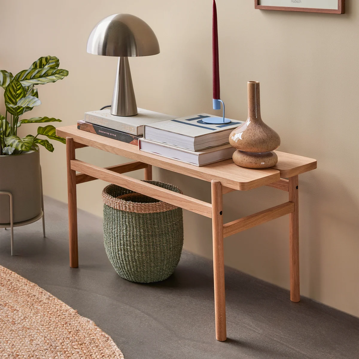 Hübsch Interior - Align Bank, L 85 cm, Eiche natur