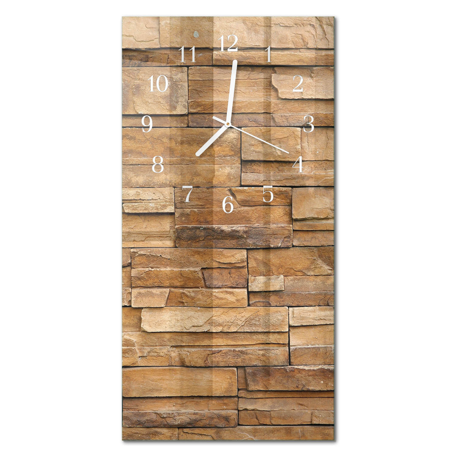 Dekoracyjny zegar 30x60 Klinkier design na ścianę