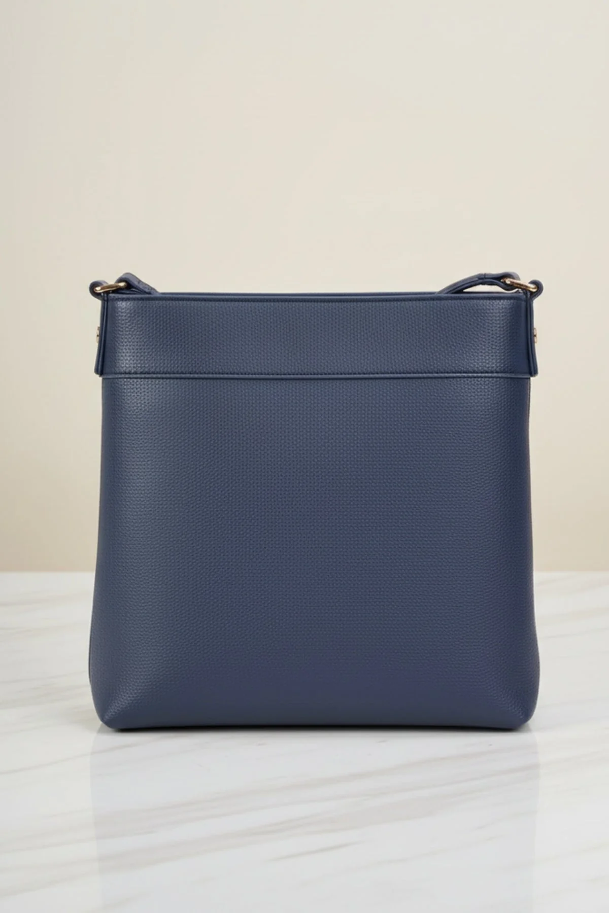 Classic Crossbody With Front Zip in Navy