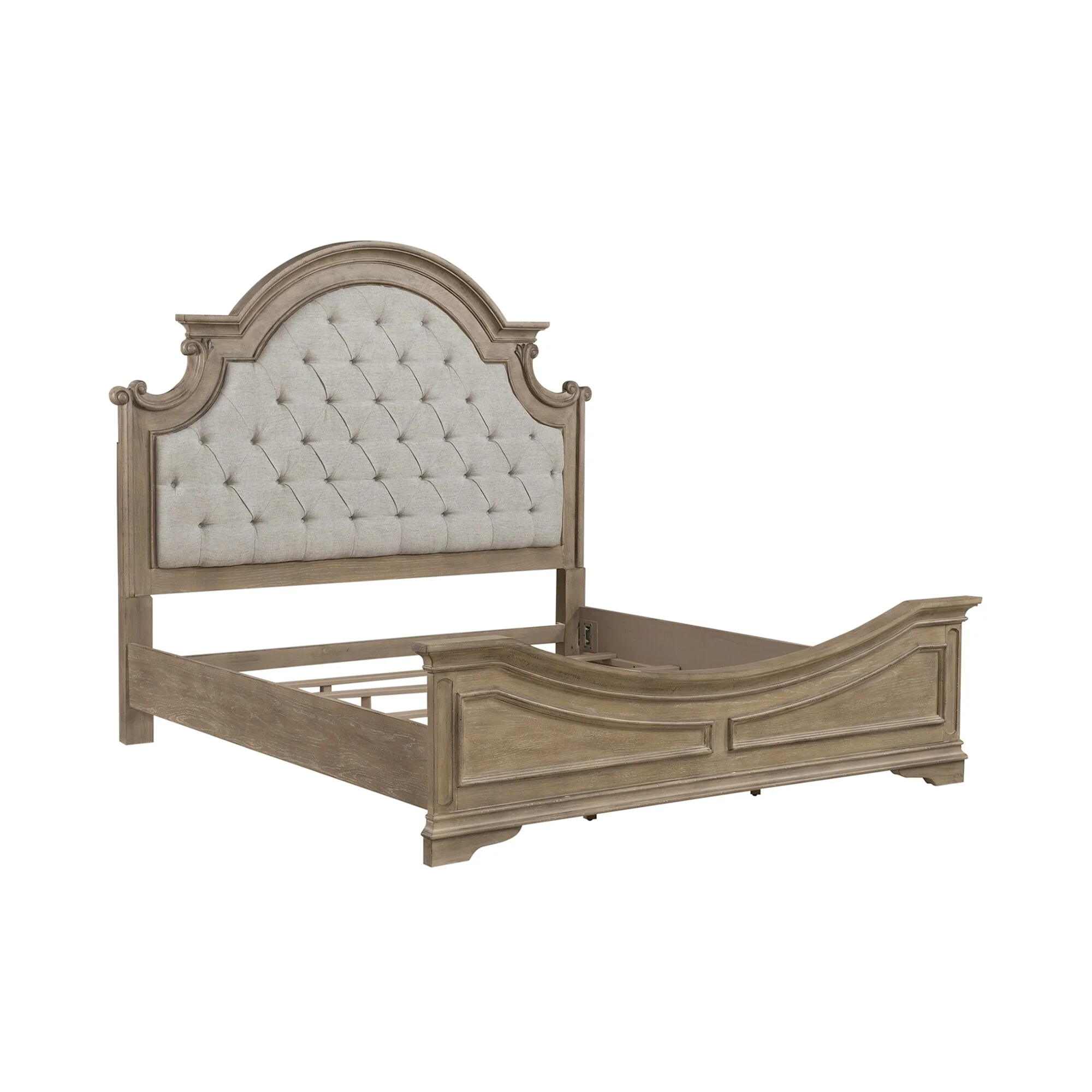Liberty Furniture Magnolia Manor Upholstered Bed, Dresser & Mirror, Chest, Night Stand -California King, King or Queen
