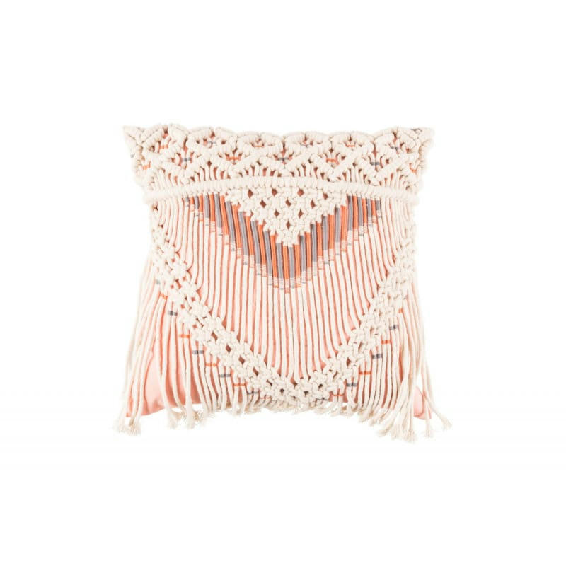 ROSE - Coussin en tissu rose