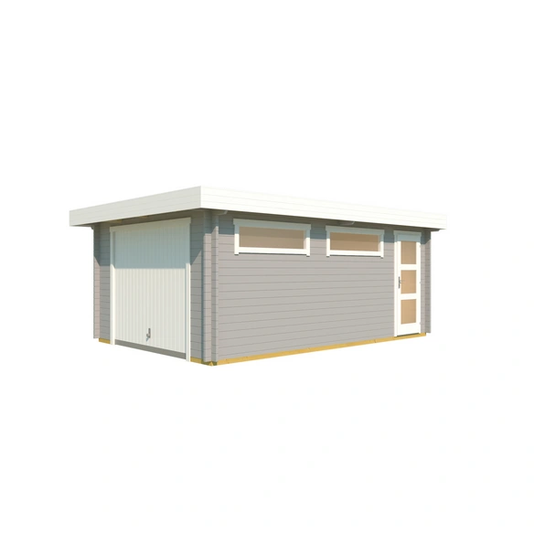 Blockgarage »Canberra«, BxT: 422,7 x 600 cm (Außenmaß), Holz