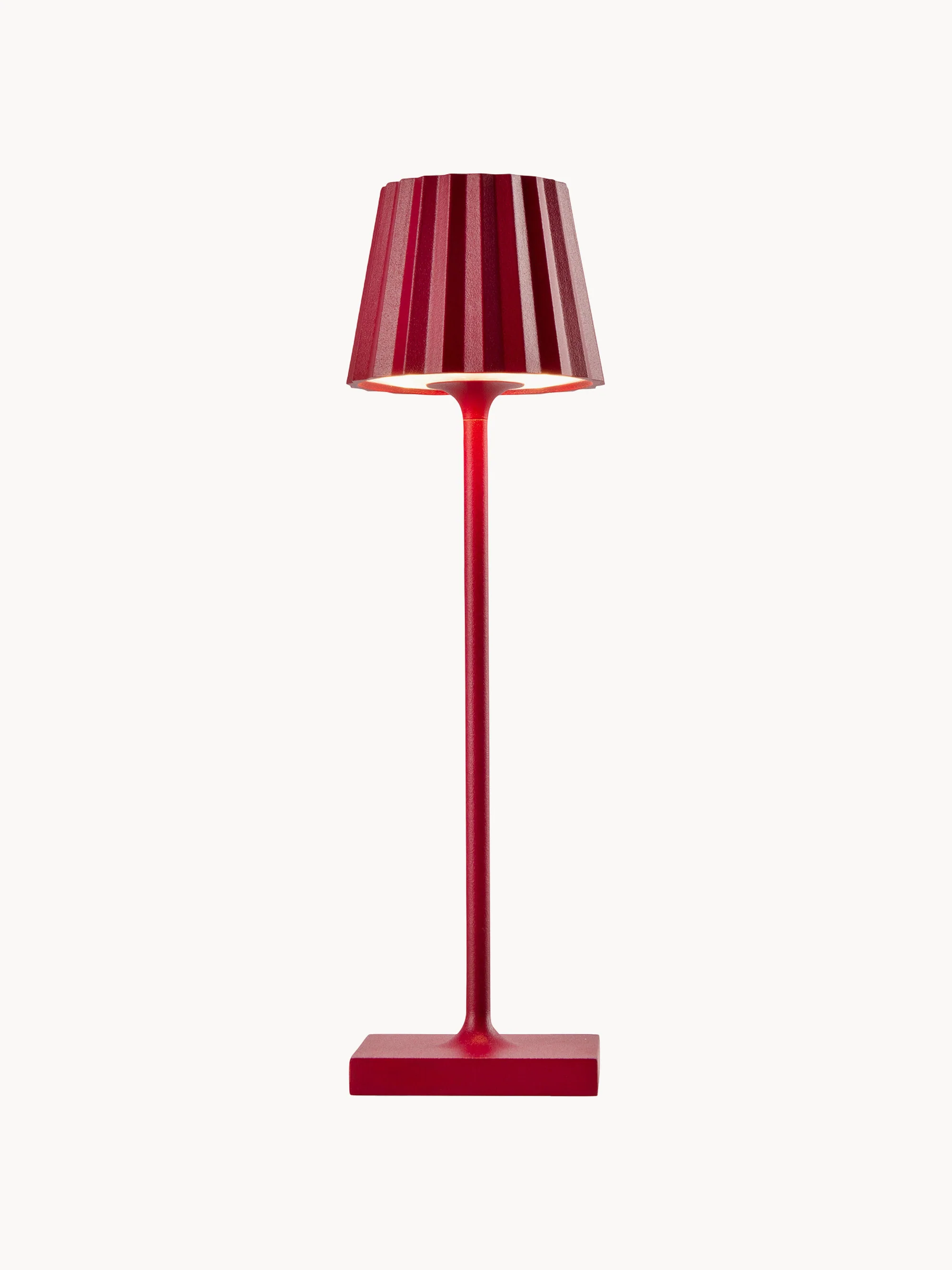 Mobile LED-Außentischlampe Troll Nano RC, dimmbar
