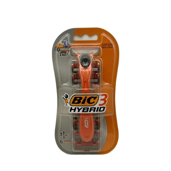 Bic 3 Hybrid Razor Aloe & Vitamin E 6 Pk