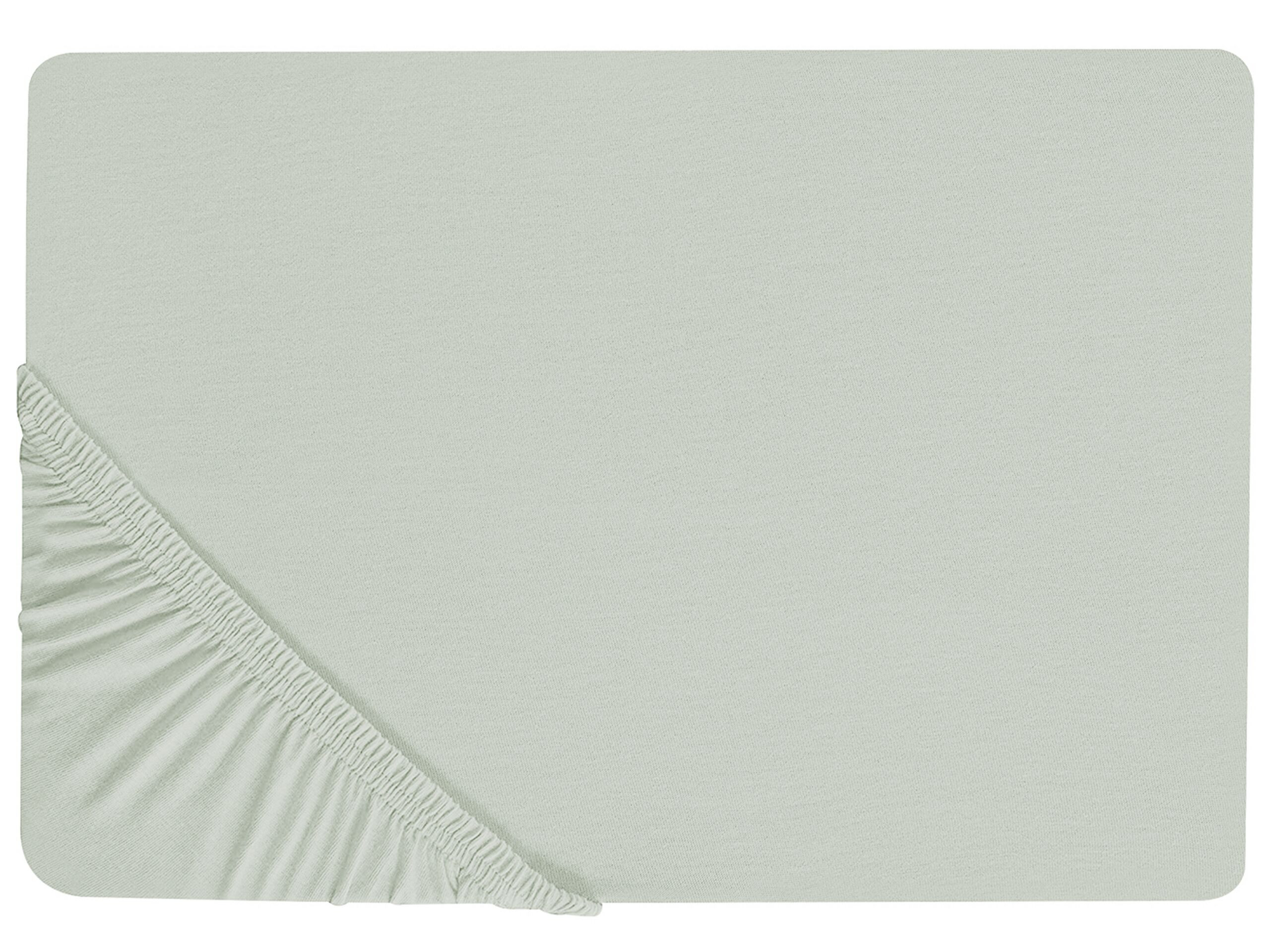 Bawełniane prześcieradło 200x200 cm jasnozielone