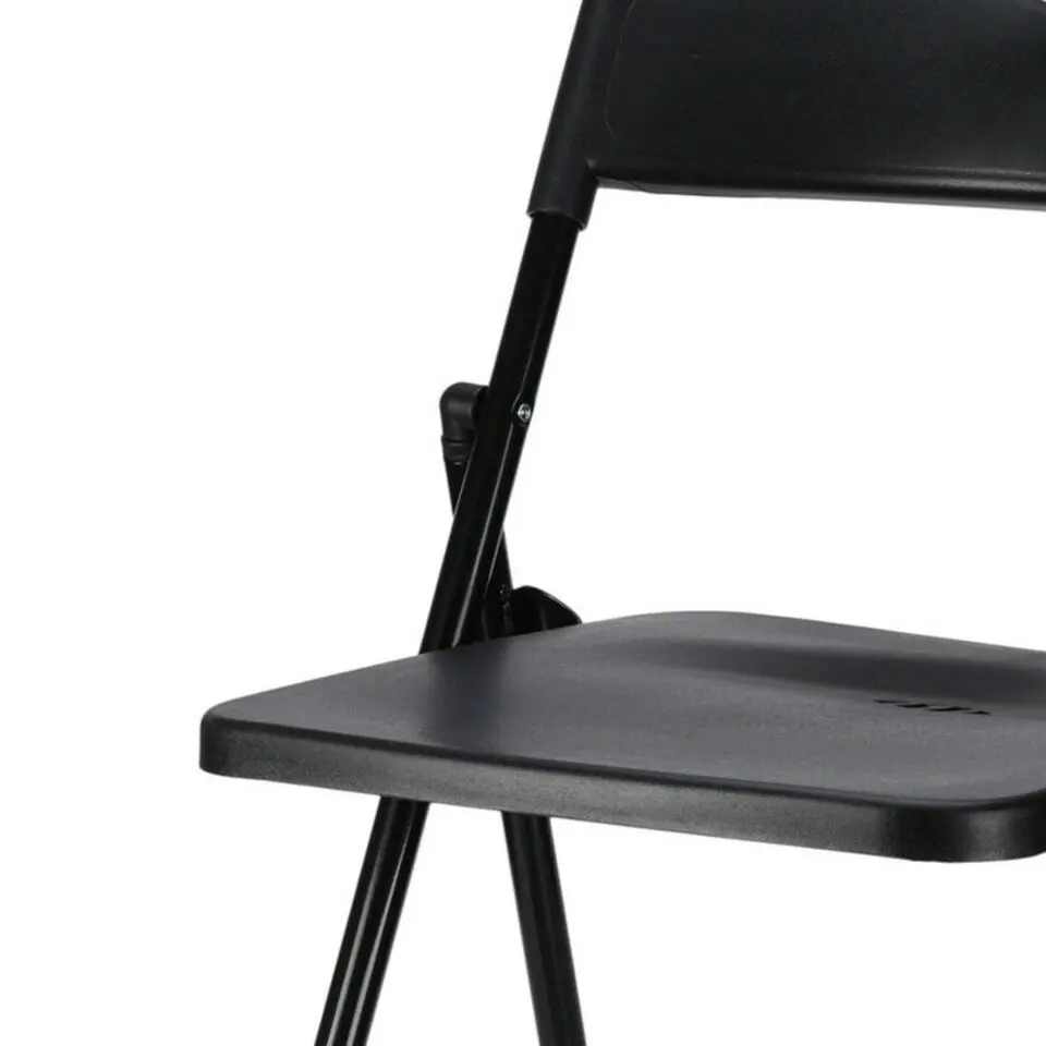 Home & Styling Klapstoel voor buiten/binnen - zwart - 47 x 73 cm