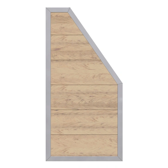 Abschlusselement »Design«, Holz-Polymer-Werkstoffe (WPC), HxL: 180 x 180 cm cm