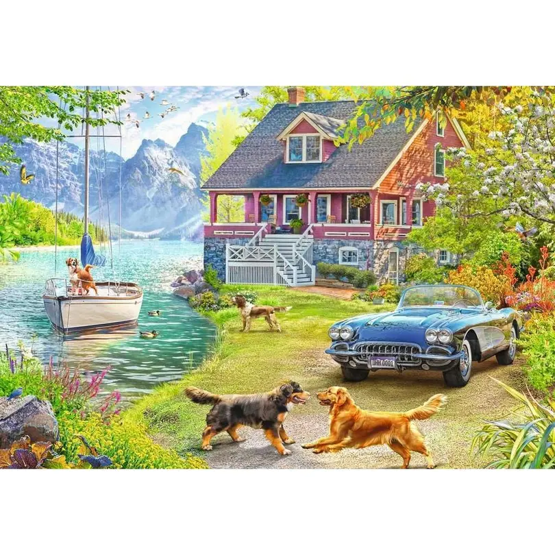 Puzzle 200-teilig Summer Lake House