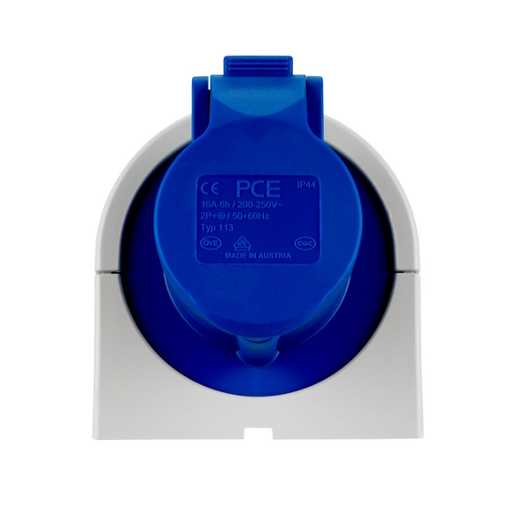 CEE-Wandsteckdose, 230 V, Blau