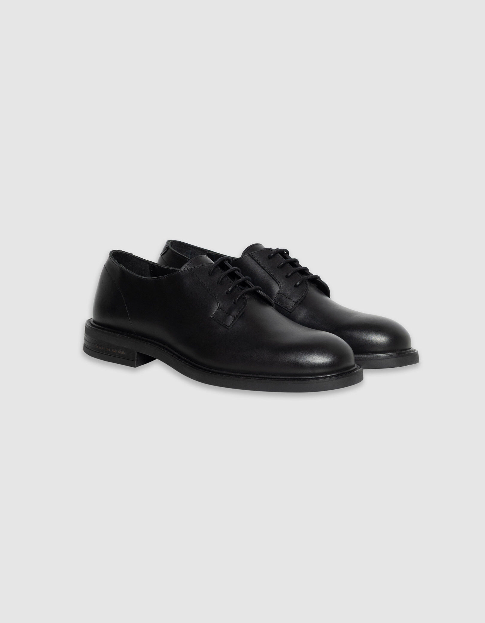 Derbies noirs cuir Homme