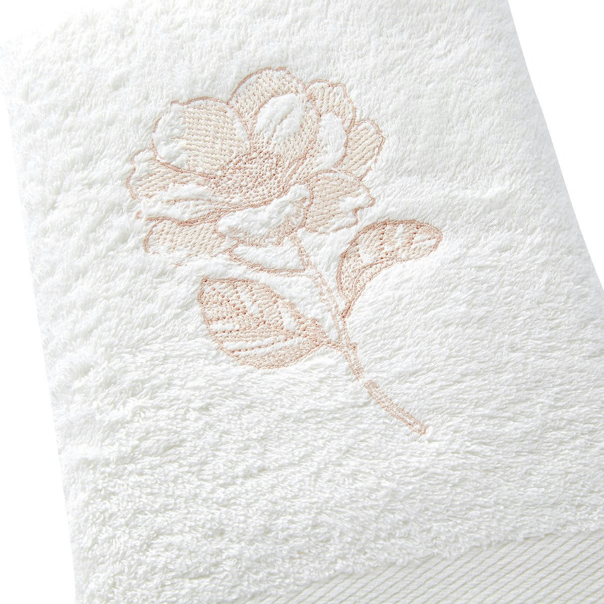 VILLANDRY - Serviette coton blanc 50x100 cm