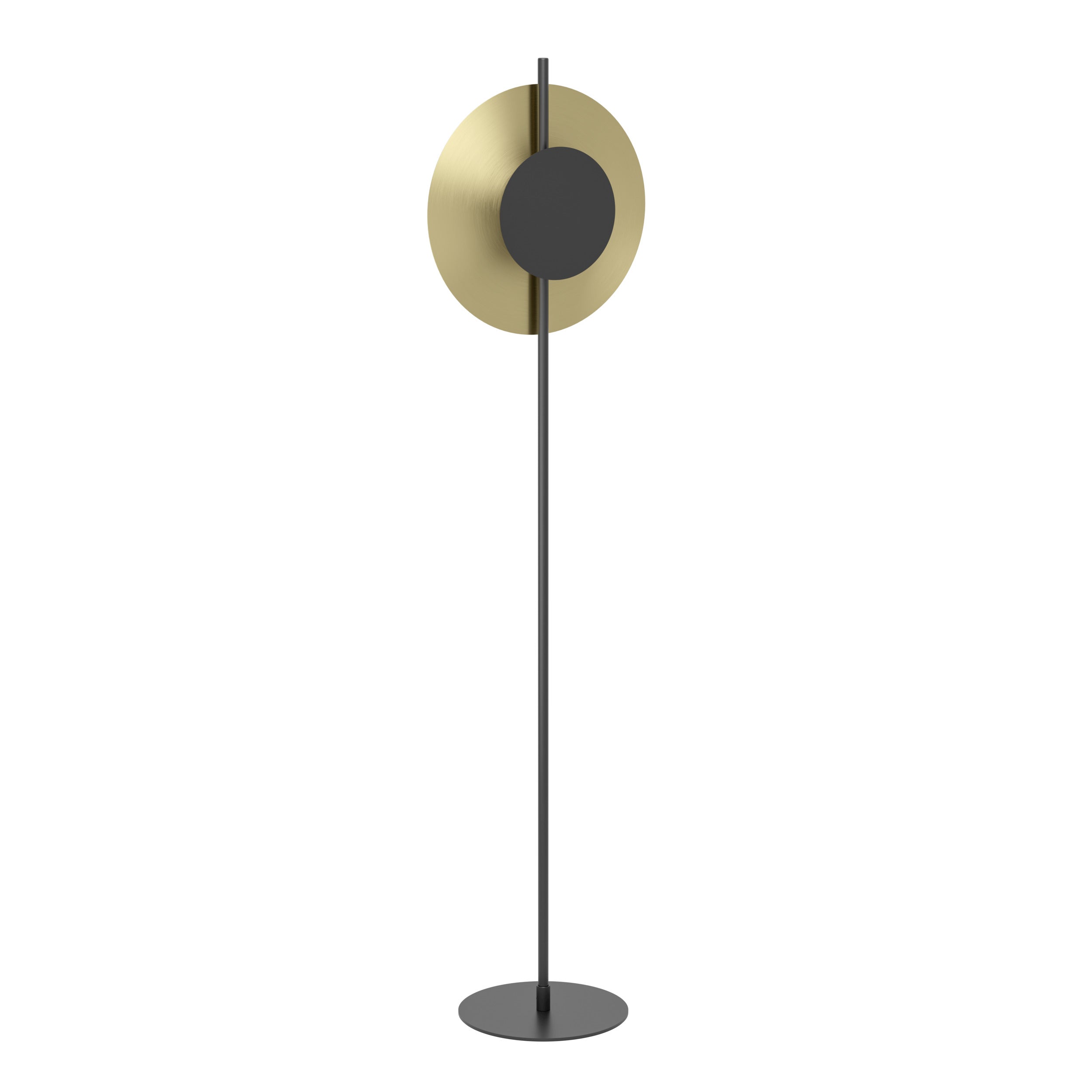 EGLO vloerlamp Tocina - led - 150 cm - zwart/goud