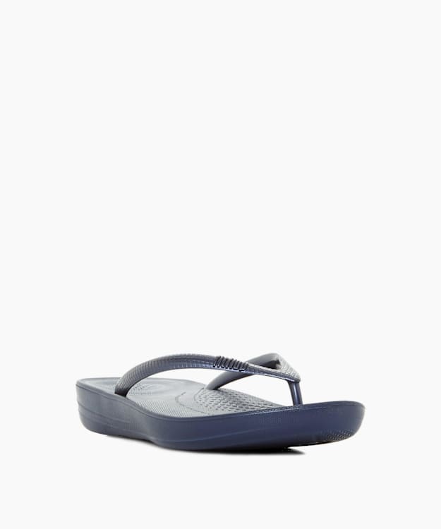 Iqushion Navy - Wedge Flip Flop